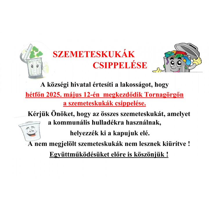 Čipovanie smetných bední / Szemeteskukák csippelése